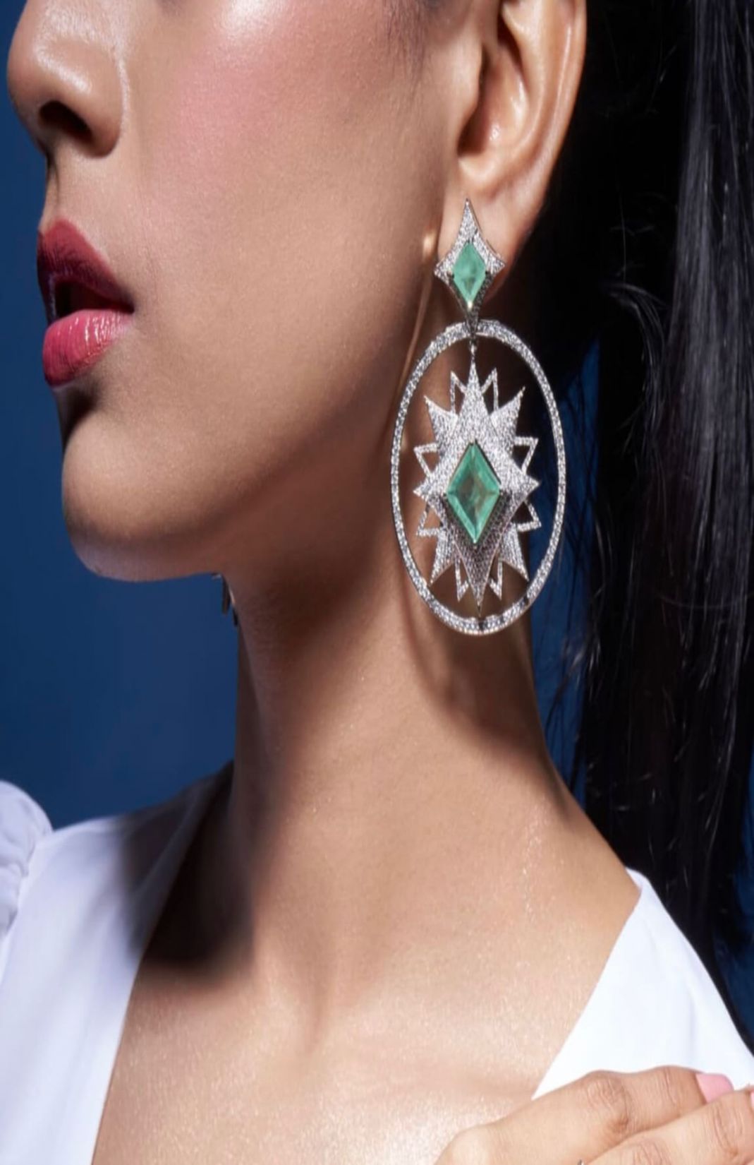 Mint Priyanka Earrings