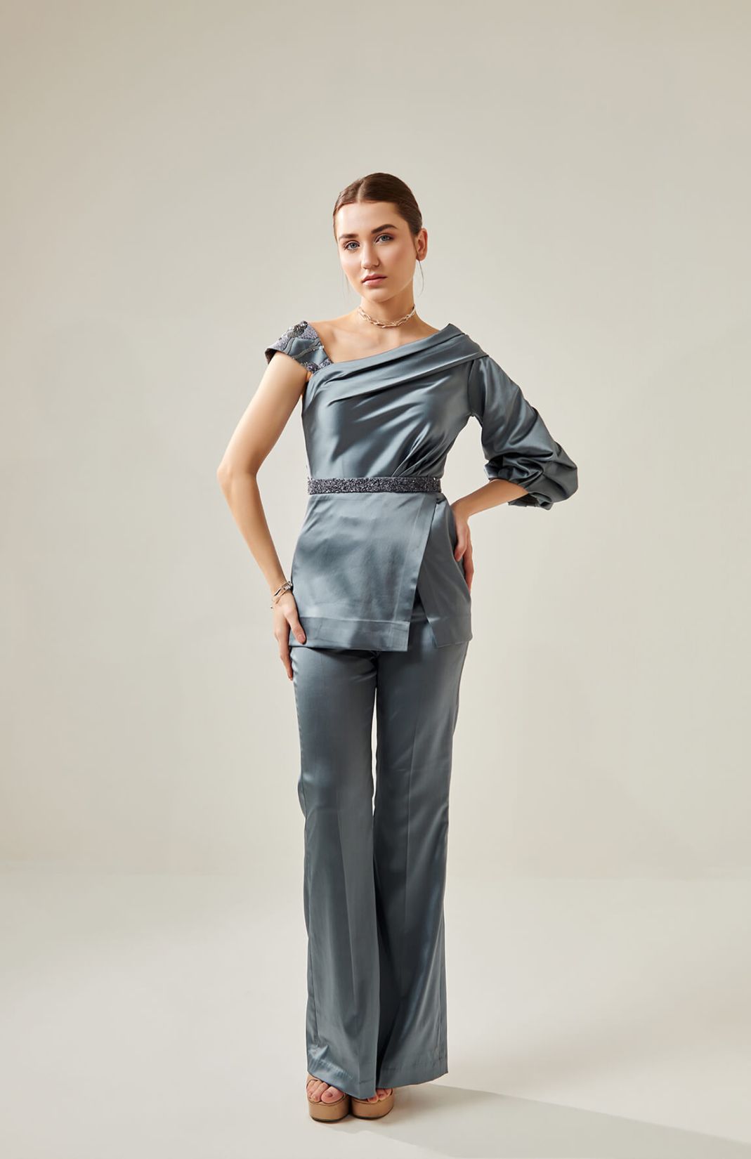Oyster Grey Co-Ord Set 