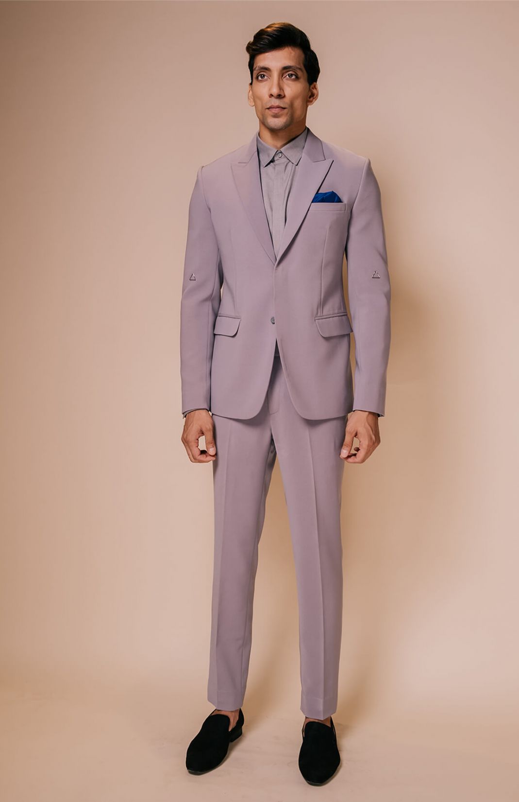 Grey Peak Shawl Lapel Suit